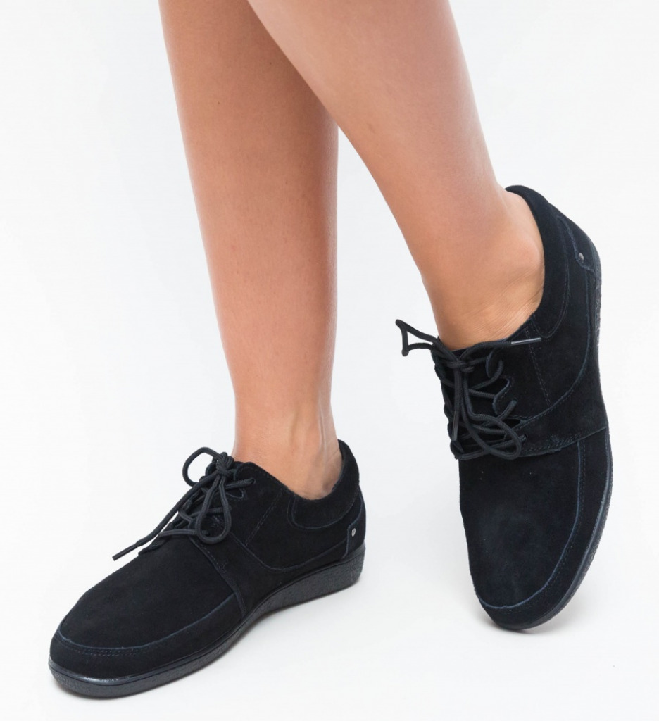 Pantofi Casual Solio Negri | Stil și Confort - imagine 2