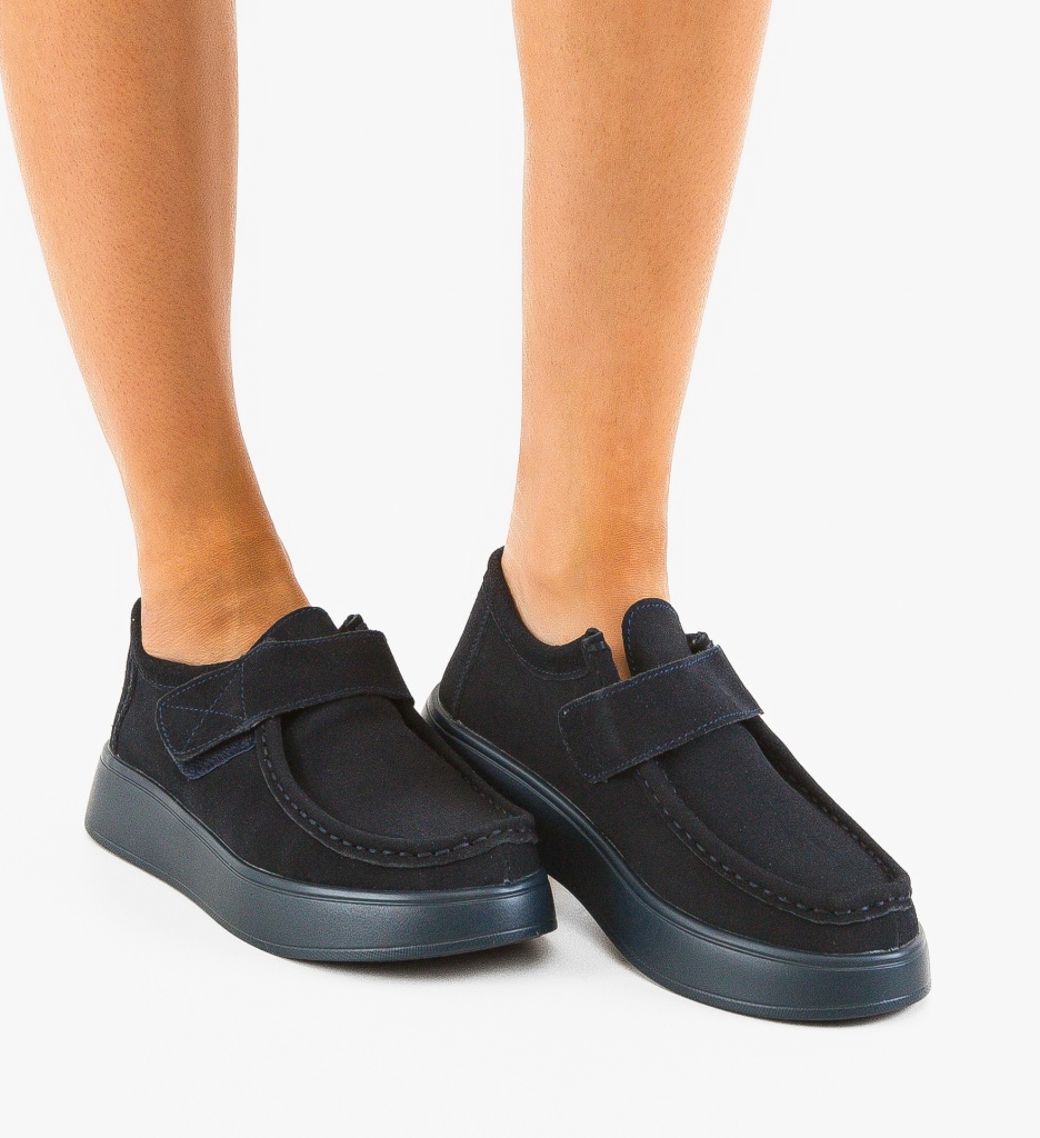 Pantofi Casual Lina Bleumarin - Confort Asigurat - imagine 3