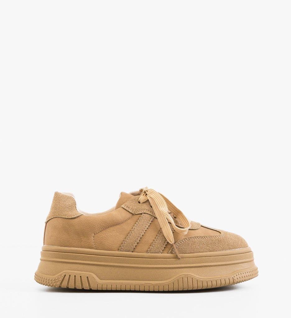 Sneakers Dama Carlas Bej - Confort și Stil - imagine 6