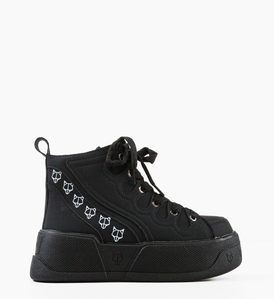 Sneakers Dama Piret Negri | Confort și Stil - imagine 6