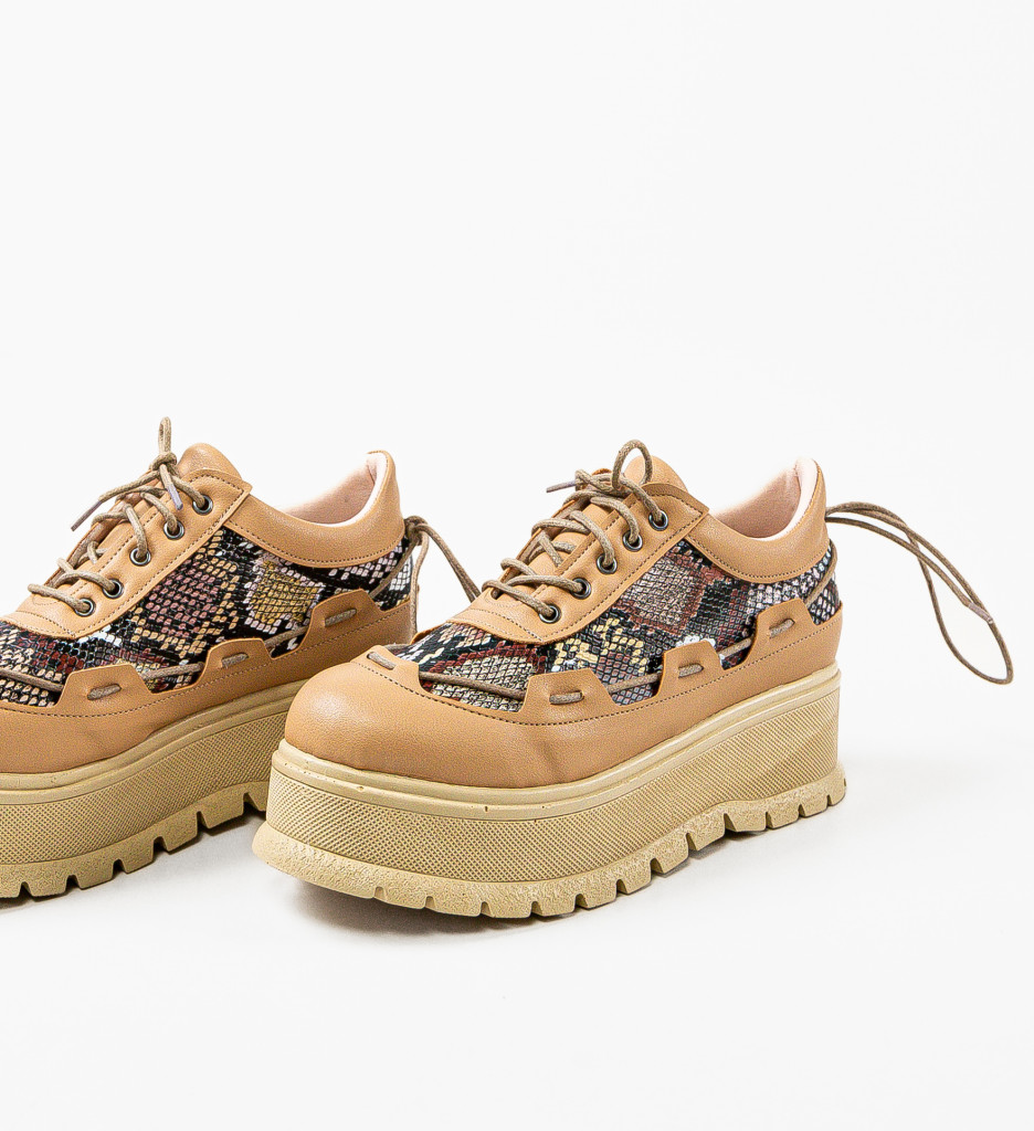 Pantofi Casual Danrta Bej 2 - Confort - imagine 6
