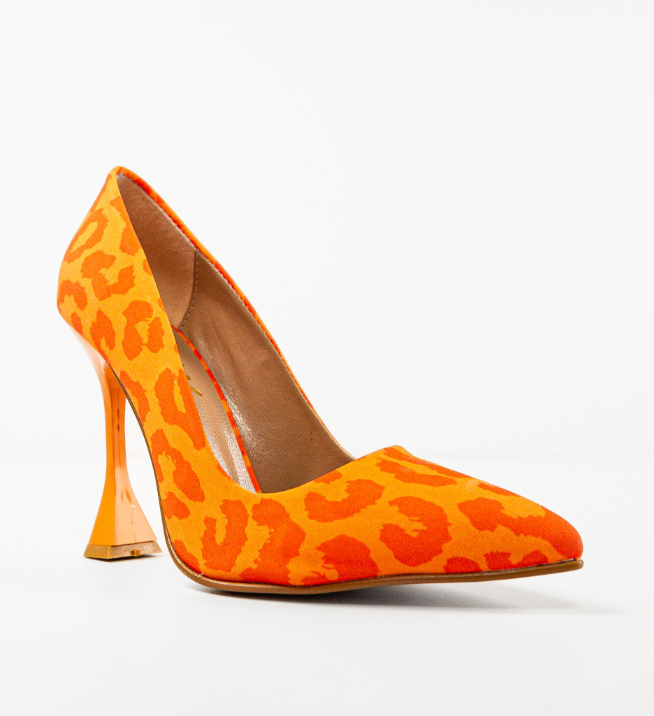 Pantofi Toc Rimo Portocalii - Eleganță Modernă - imagine 8