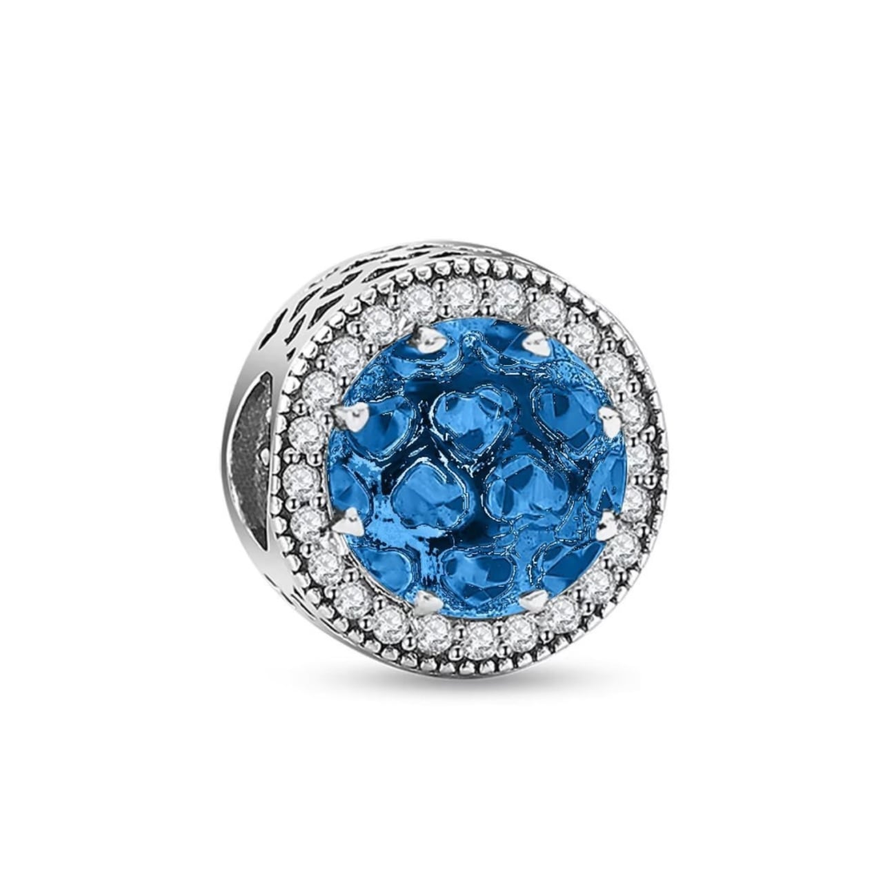 Charm Argint Delis JW1178 cu Zirconiu Albastru