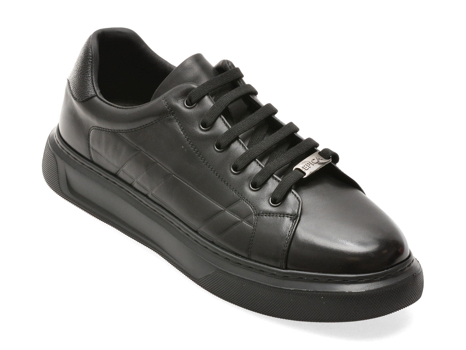 Pantofi Sport EPICA Negri T8900 Piele Naturală