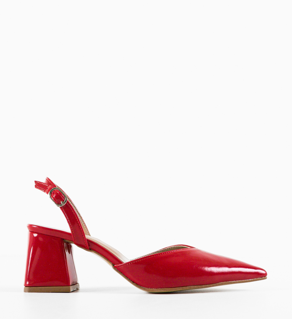 Pantofi Hagra Rosii cu Toc Eleganți - Stil și Confort - imagine 4