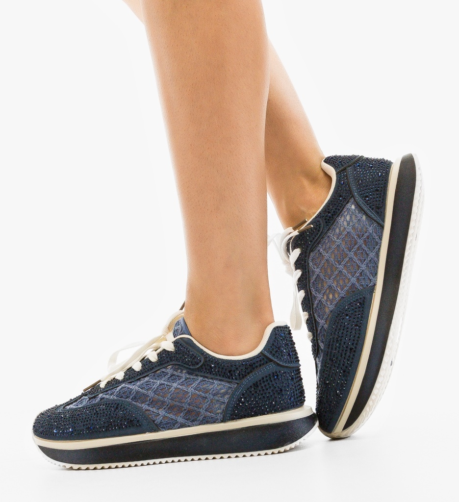 Sneakers Dama Ynny Albastri Confort Sport - imagine 2