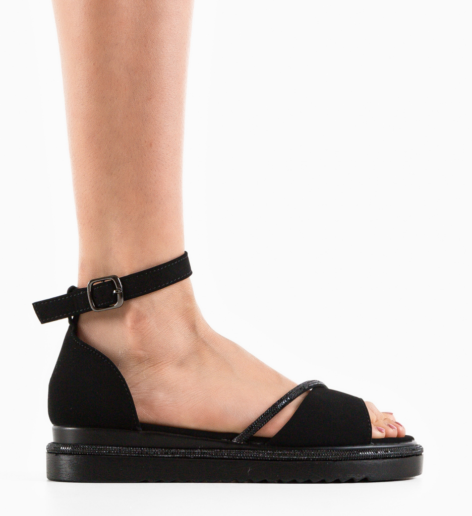 Sandale Dama Haarlem Negre | Eleganță și Stil - imagine 4