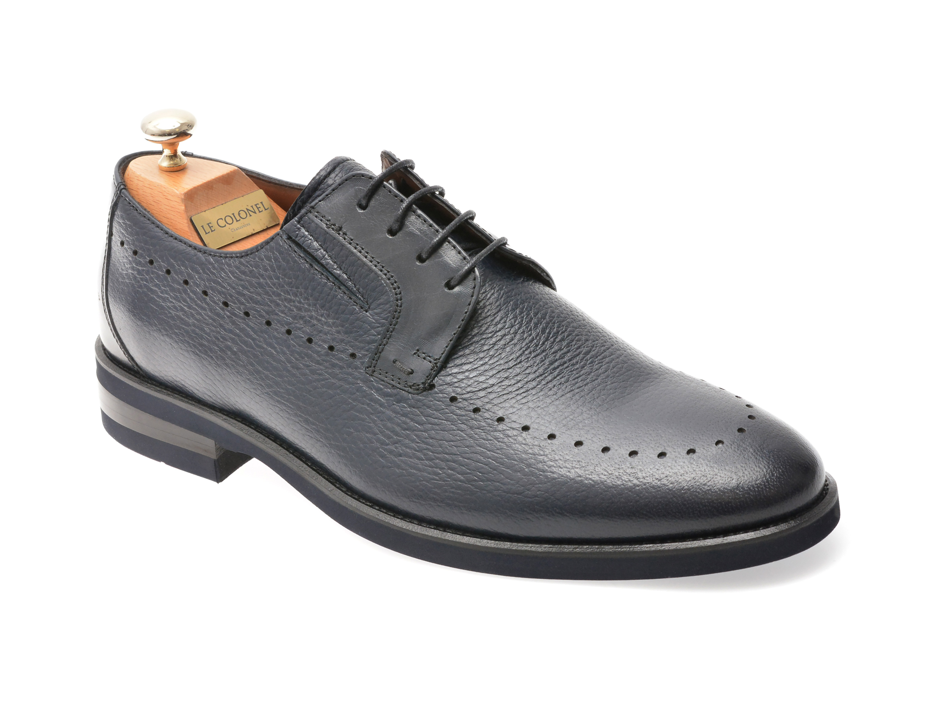 Pantofi Eleganti LE COLONEL Bleumarin Piele