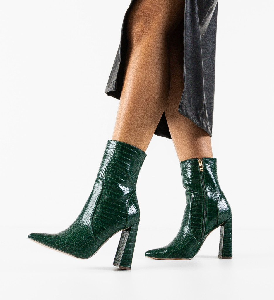 Botine Lutfi Verzi - Eleganță și Stil