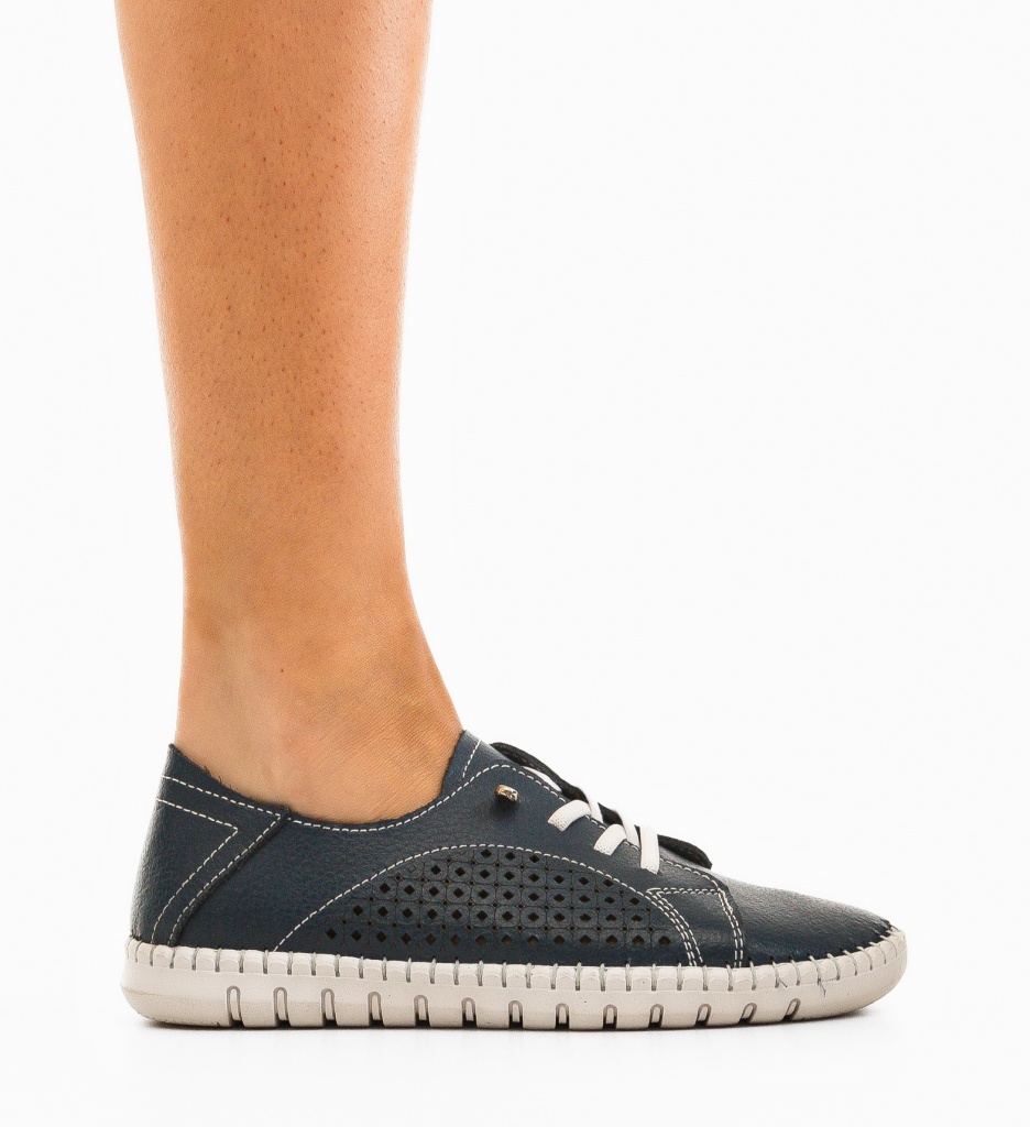 Pantofi Casual Rahima Bleumarin | Confort Zi de Zi - imagine 4