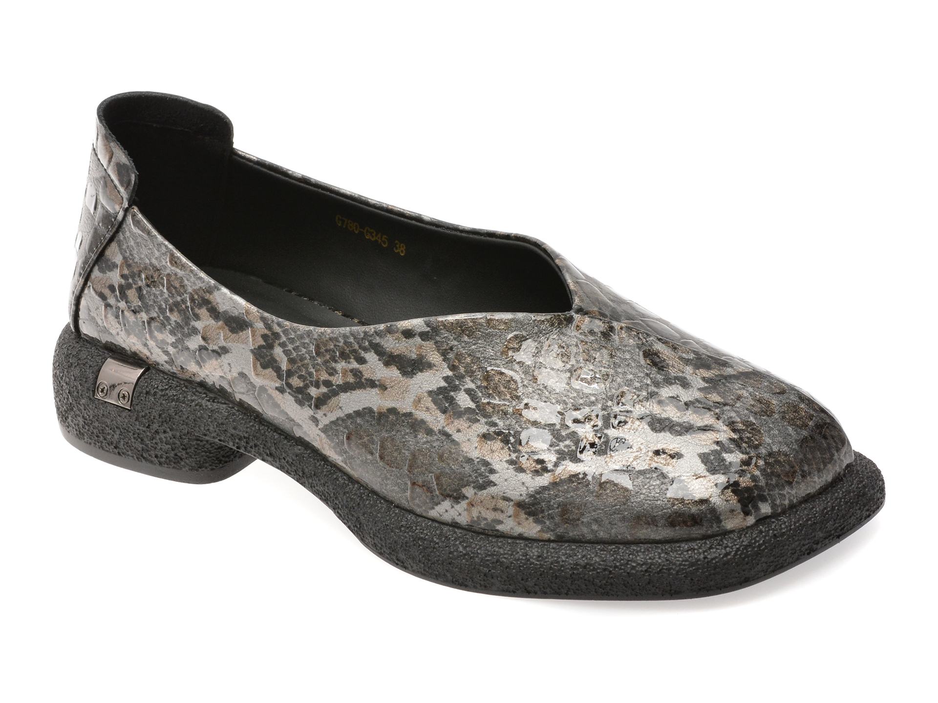 Pantofi GRYXX negri piele ecologică | Confort