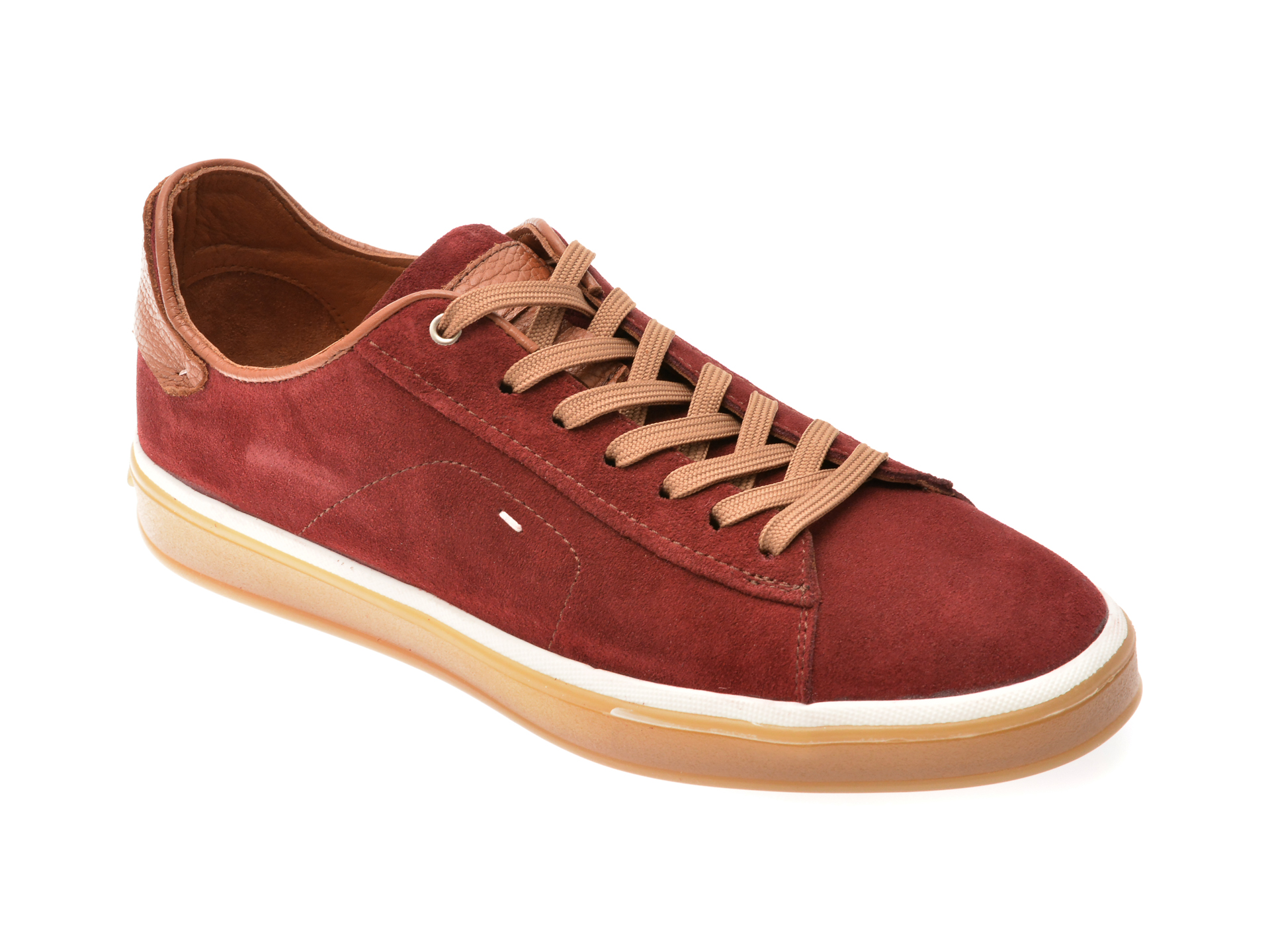 Pantofi GRYXX din piele intoarsa visinii