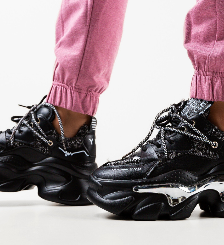 Sneakers Dama Dyn Negri | Stil și Confort - imagine 3