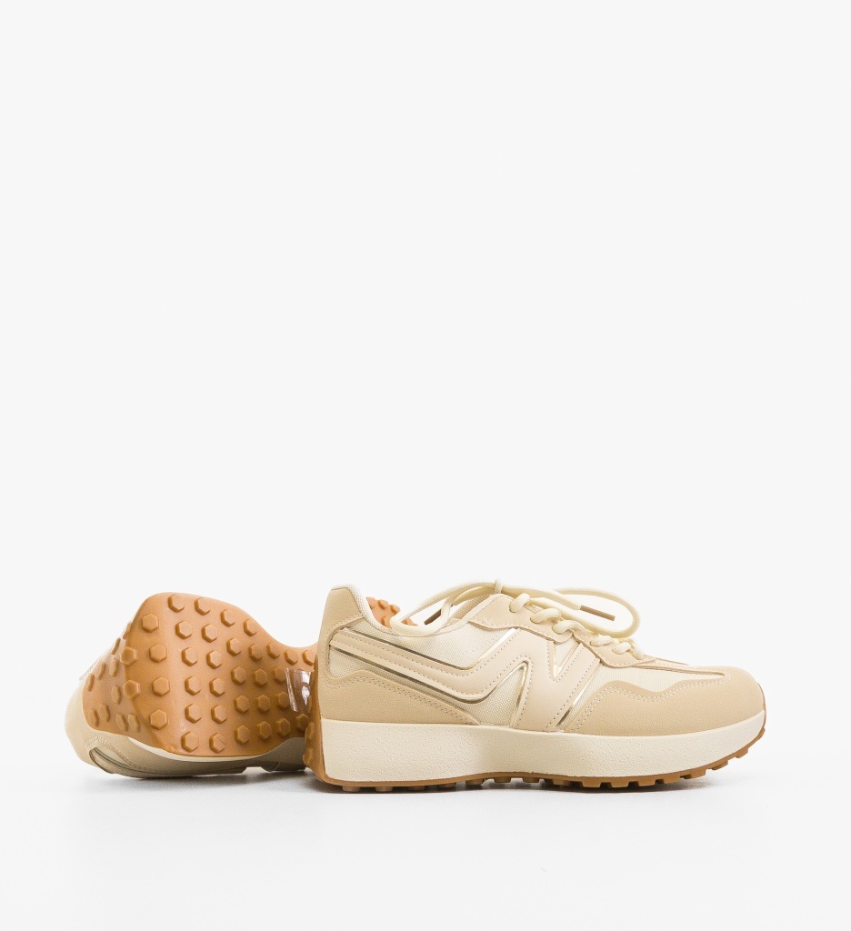 Sneakers Sharad Bej | Confort & Stil Modern - imagine 4