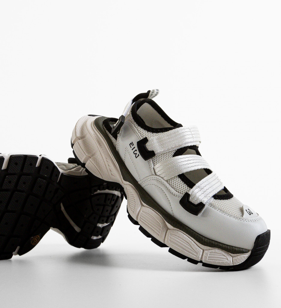 Sneakers Dama Ewiu Albi - Confort și Stil