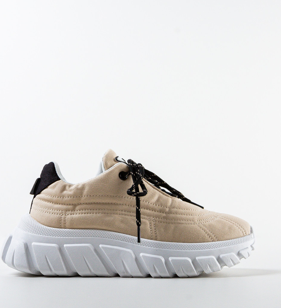 Sneakers Dama Aviana Bej - Confort și Stil - imagine 4