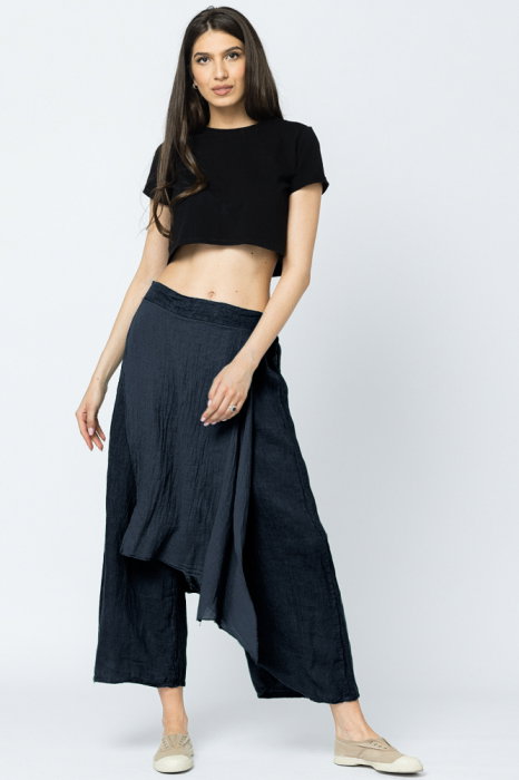 Pantaloni In Bleumarin Shopika cu Aplicatii