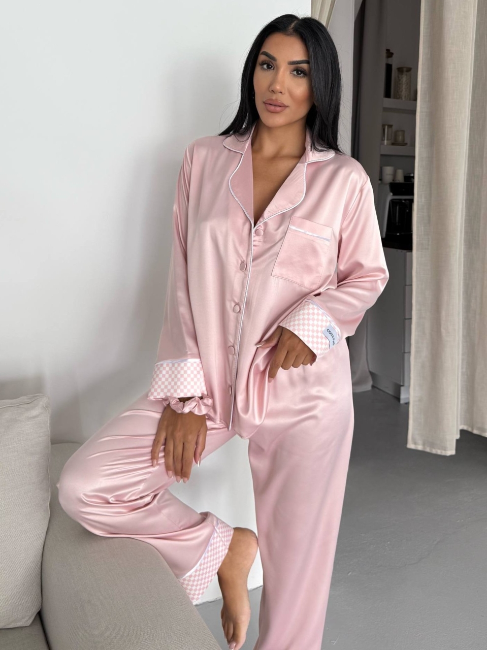 Set Pijama Dama 2 Piese Delis Roz - imagine 5