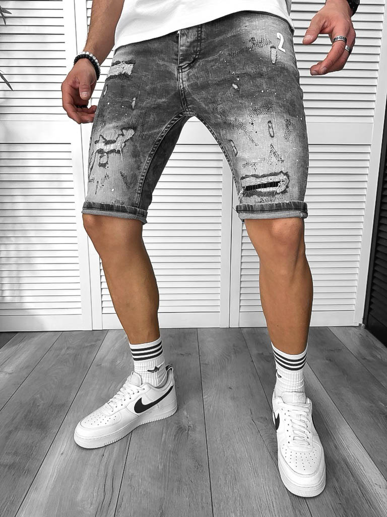 Blugi Barbati Scurti Conici - Stil Casual Modern