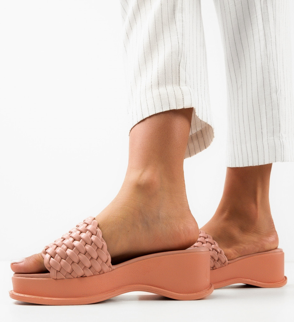 Sandale Platforme Roz pentru Dama - Stil Modern