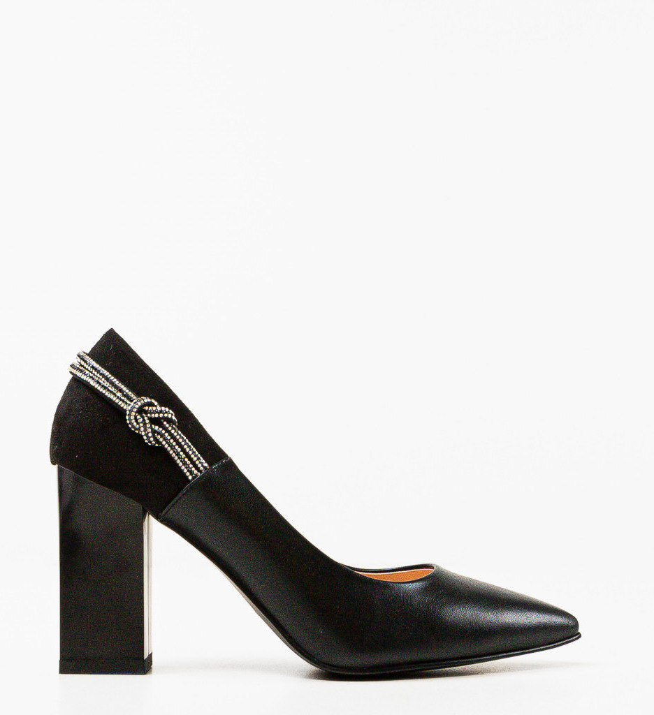 Pantofi Gergina Negri - Eleganță și Stil - imagine 4