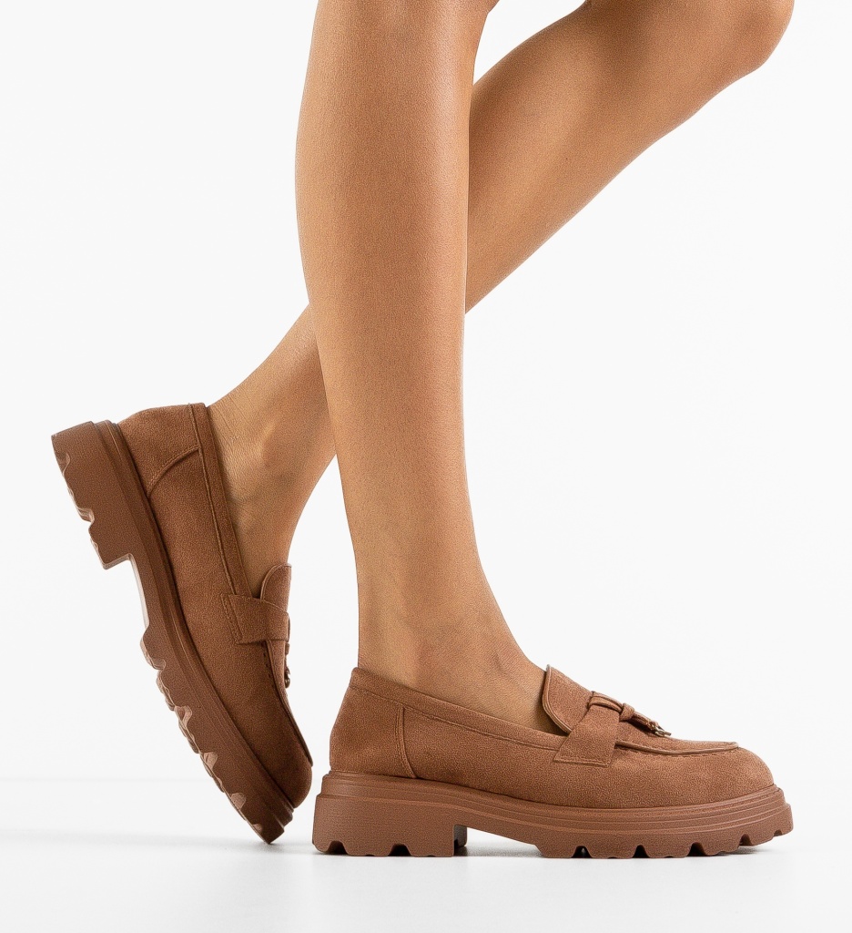 Pantofi Casual Dama Valya Camel - Confort și Stil - imagine 3