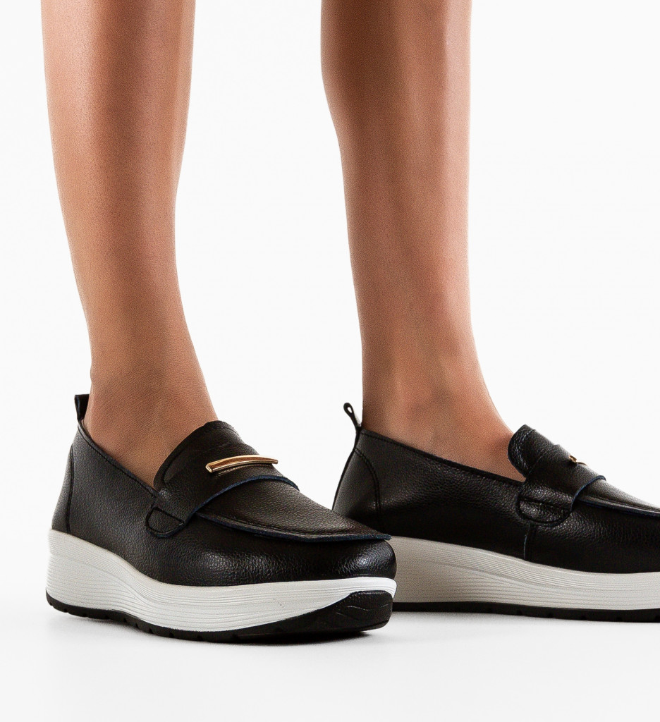 Pantofi Casual Vefra Negri - Confort și Stil - imagine 2