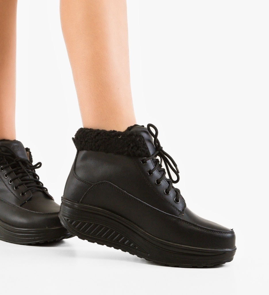 Pantofi Casual Blind Negri - Eleganță și Confort - imagine 3