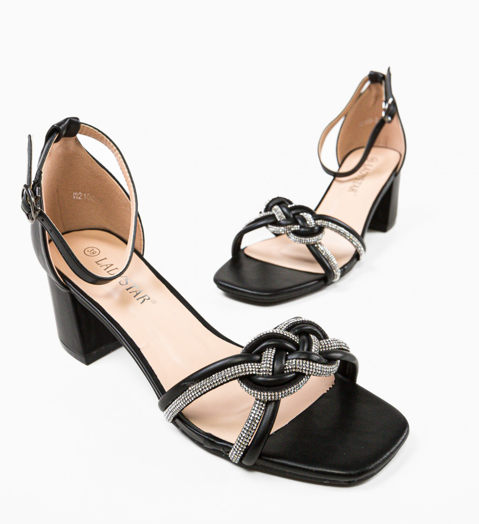 Sandale Dama Tigger Negre | Eleganță și Stil - imagine 8