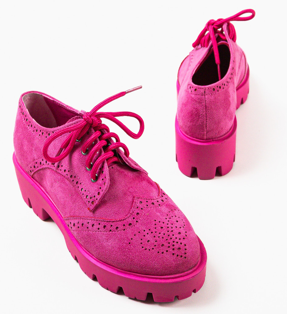 Pantofi Casual Dama Fuchsia - Confort și Stil - imagine 4