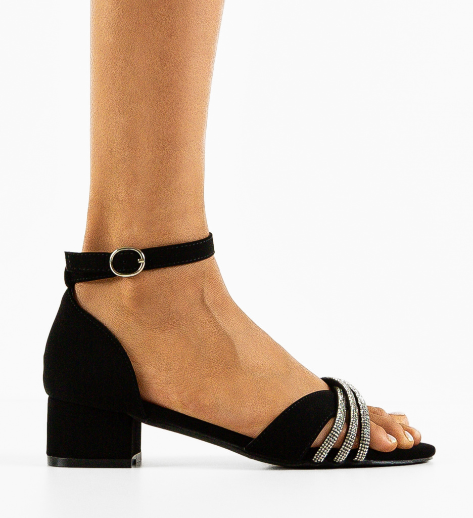 Sandale Banessa Negre | Eleganță și Stil - imagine 4