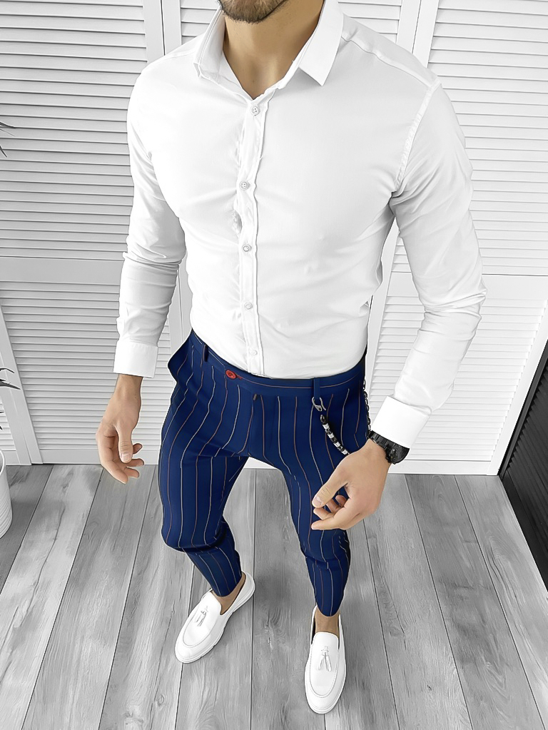 Set 2 Piese Barbati Smart Casual Eleganta Slim Fit