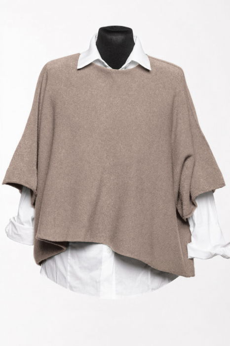 Pulover Maneca Fluture Shopika - Bej Elegant