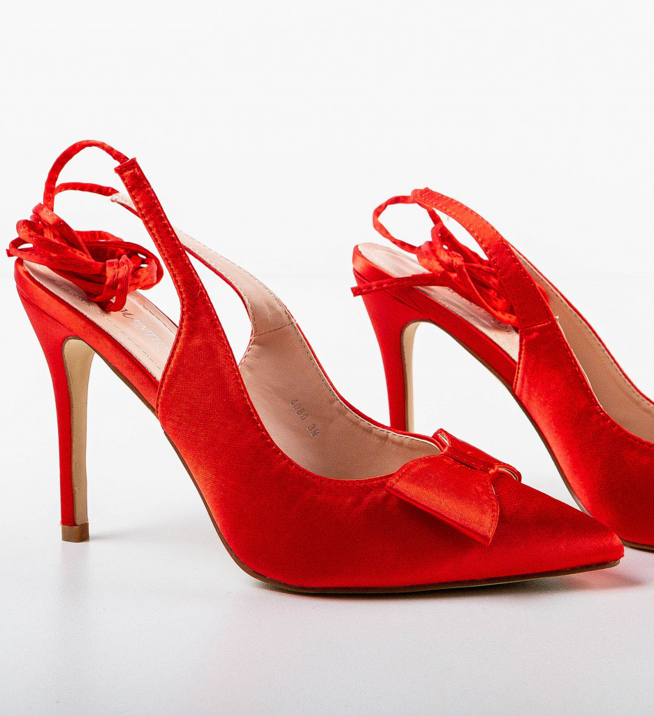 Pantofi Rania Rosii cu Toc - Eleganță și Stil - imagine 7