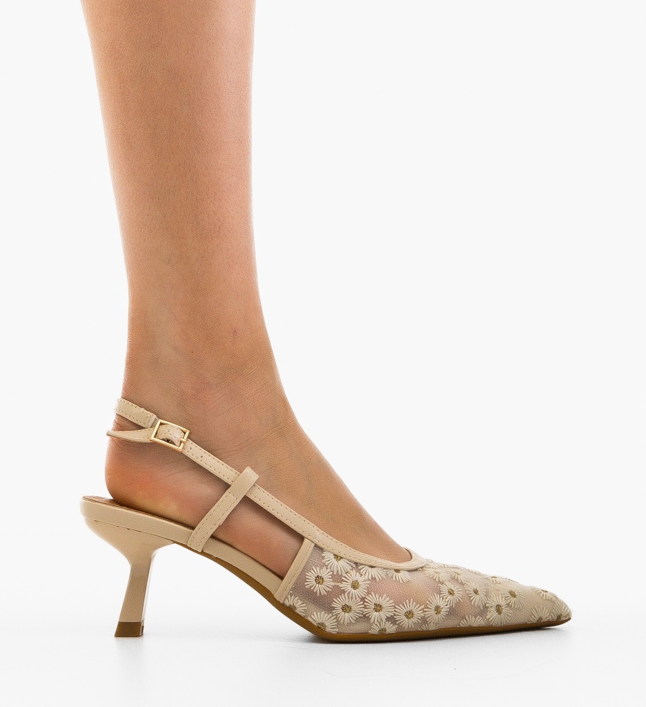 Pantofi Kylie Bej | Eleganță și Stil Feminin - imagine 5