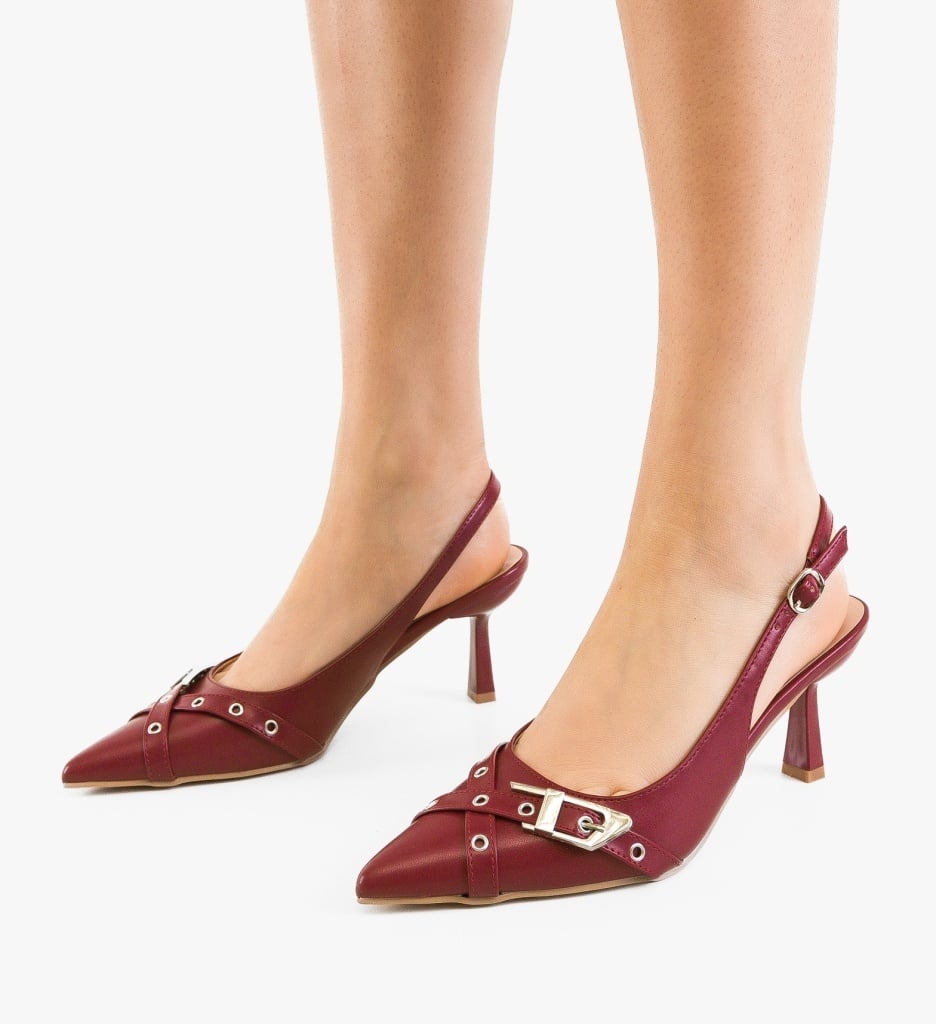 Pantofi Dama Lennox Grena Eleganți