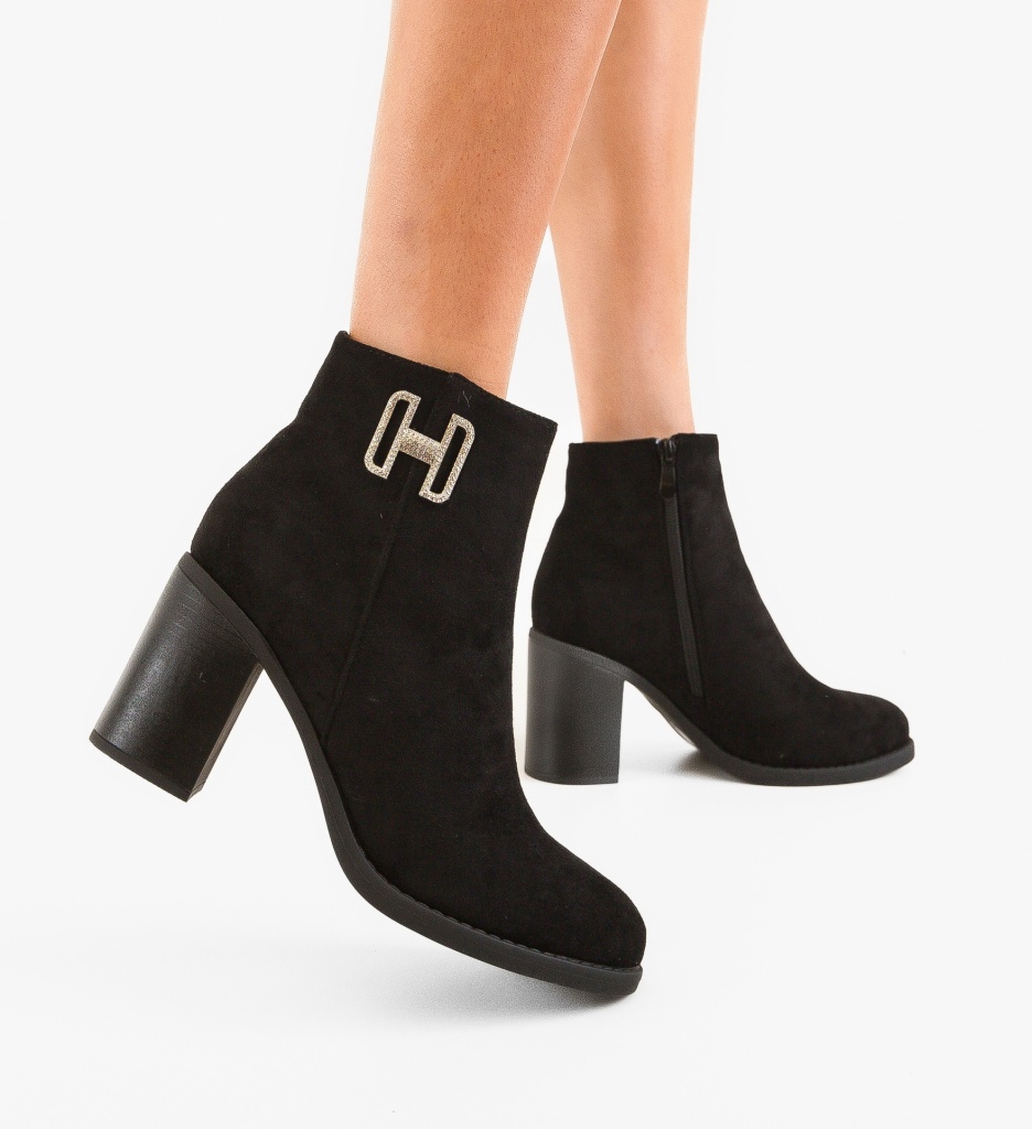 Botine Dama Devon Negre - Design Versatil - imagine 2
