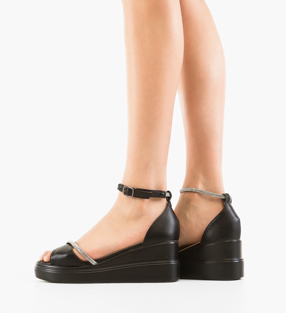 Platforme Dama Juha Negre 2 | Stil si Confort - imagine 2