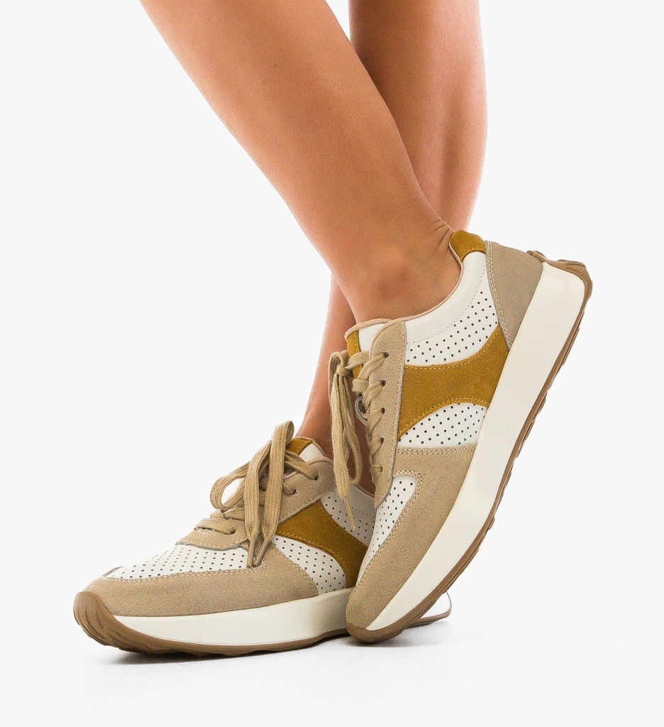 Sneakers Dama Namibe Bej | Confort Sport