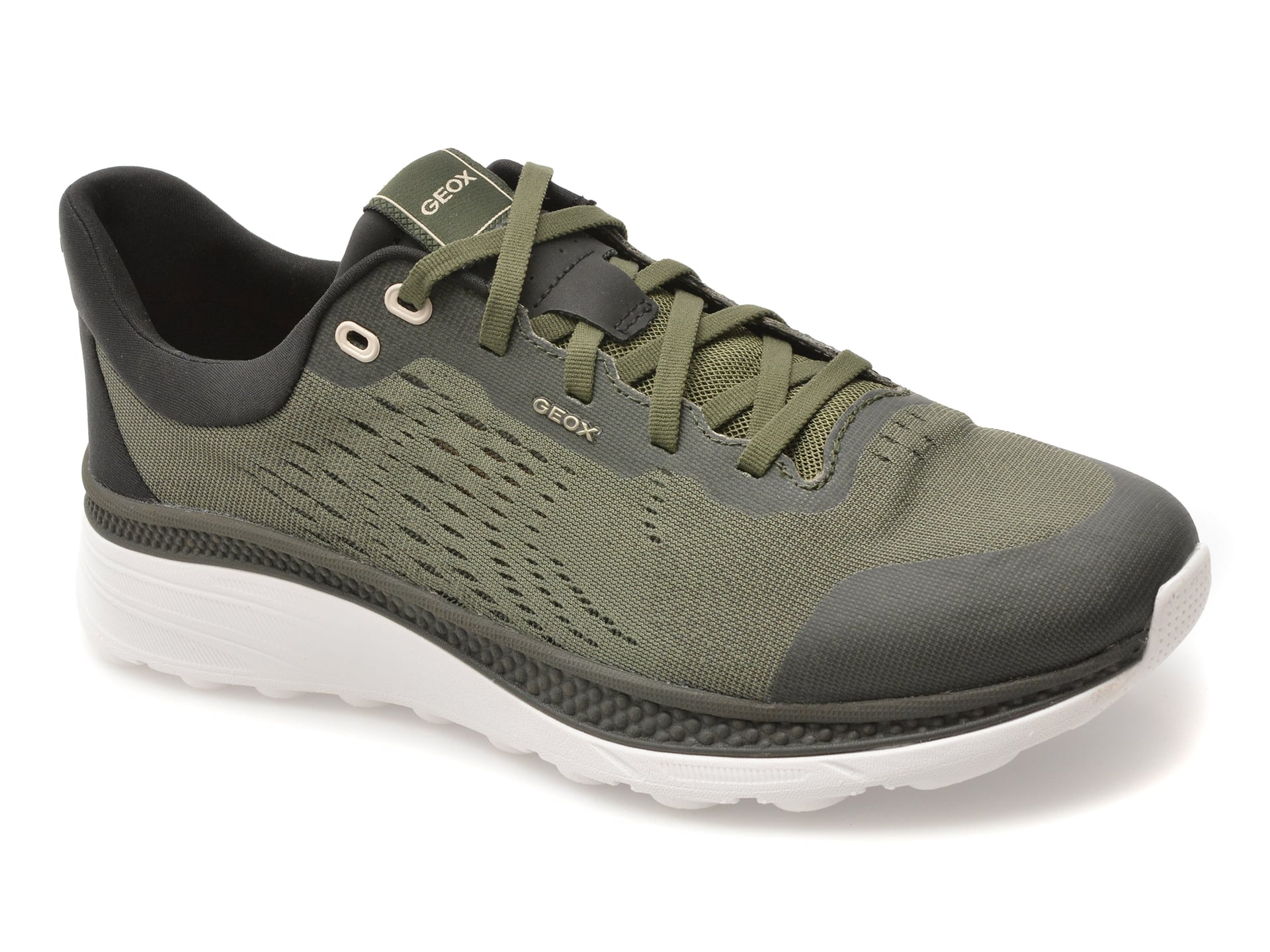 Pantofi sport Geox U65HUB Kaki, Confort Respirabil