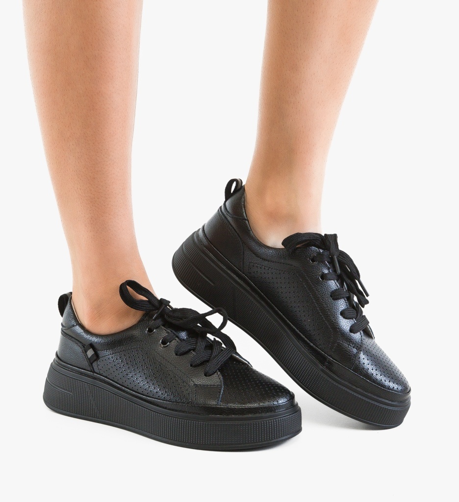 Pantofi Casual Papaye Negri | Confort și Stil Zilnic - imagine 3