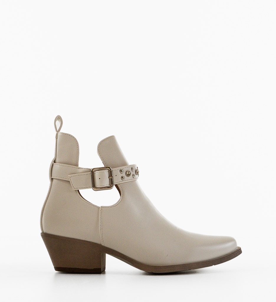 Botine Dama Gianna Albe - Eleganță și Confort - imagine 5