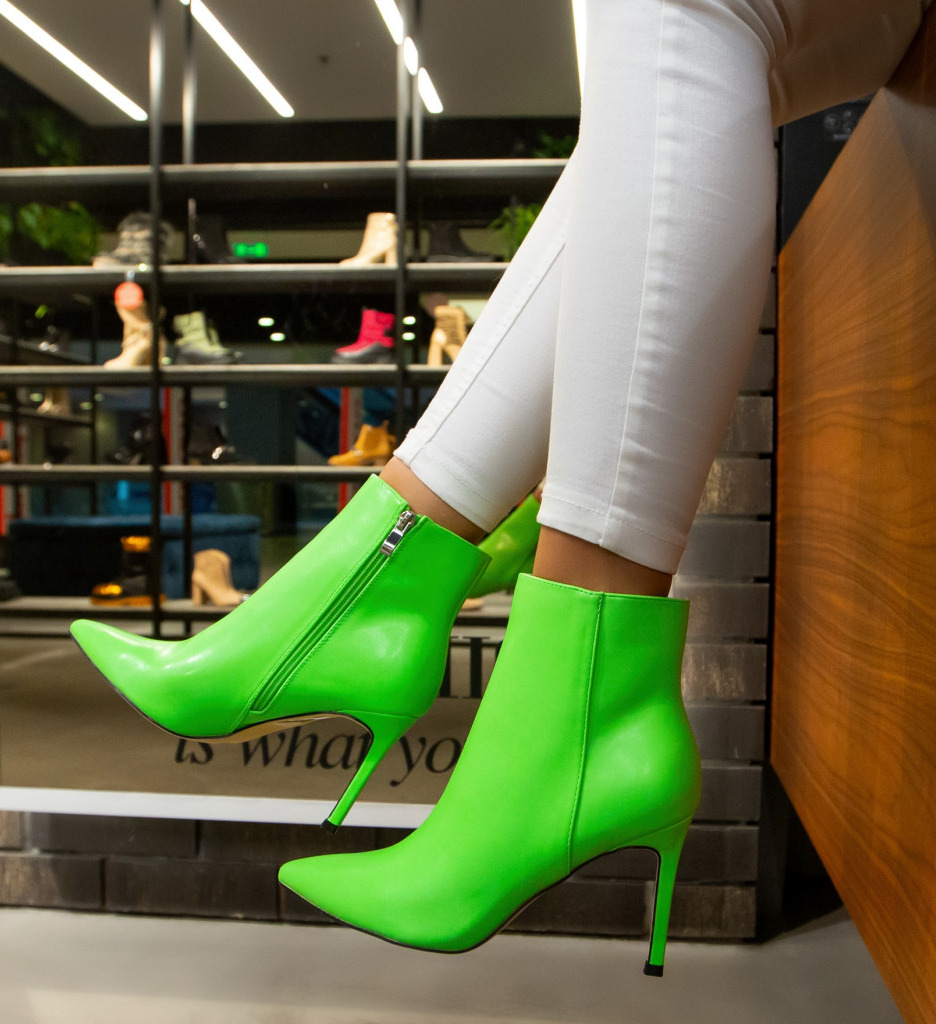Botine Dama Aamna Verzi | Stil și Eleganță