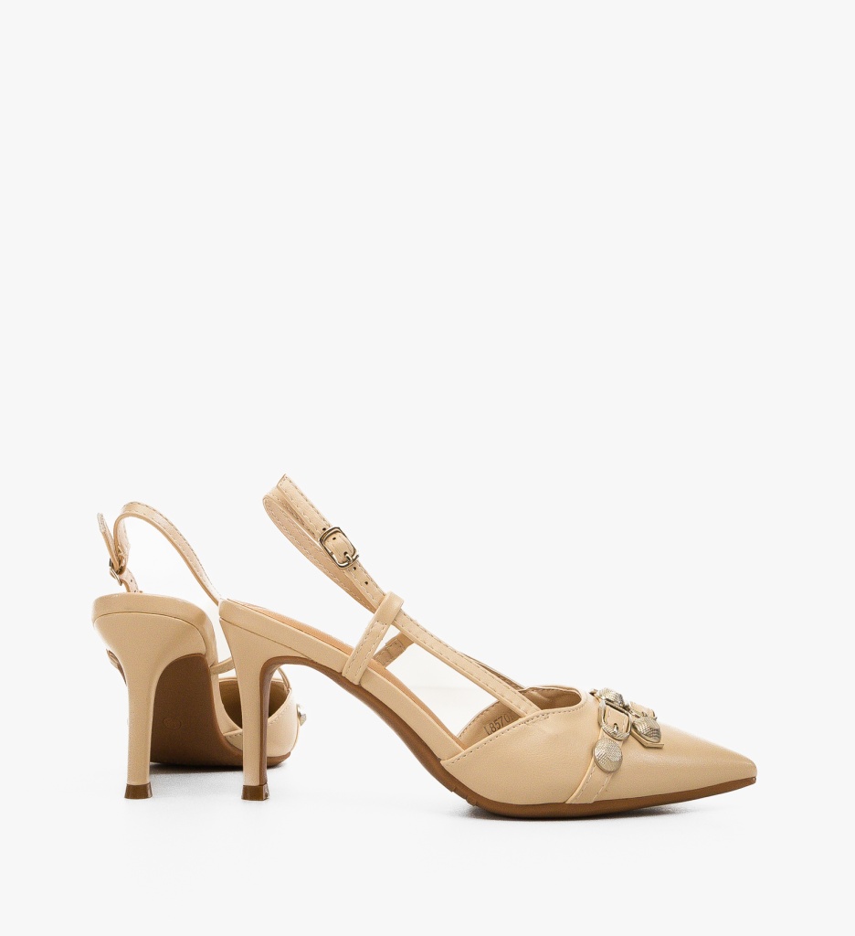 Pantofi Fleur Bej | Eleganță pentru Orice Ocazie - imagine 7