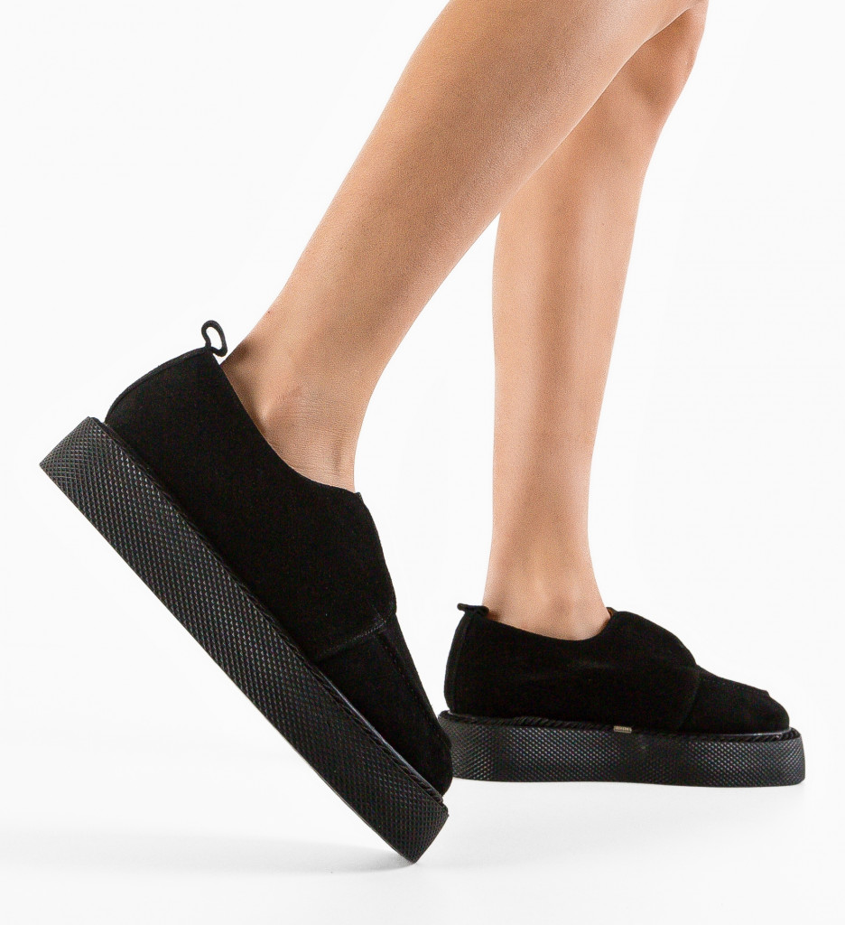 Pantofi Casual Hanter Negri - Confort & Stil - imagine 2