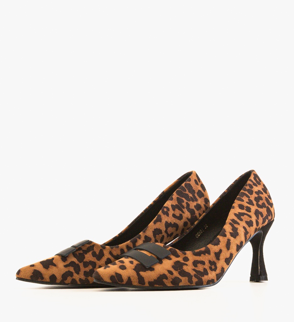 Pantofi cu Toc Jaxy Print 2 | Stil Unic - imagine 6