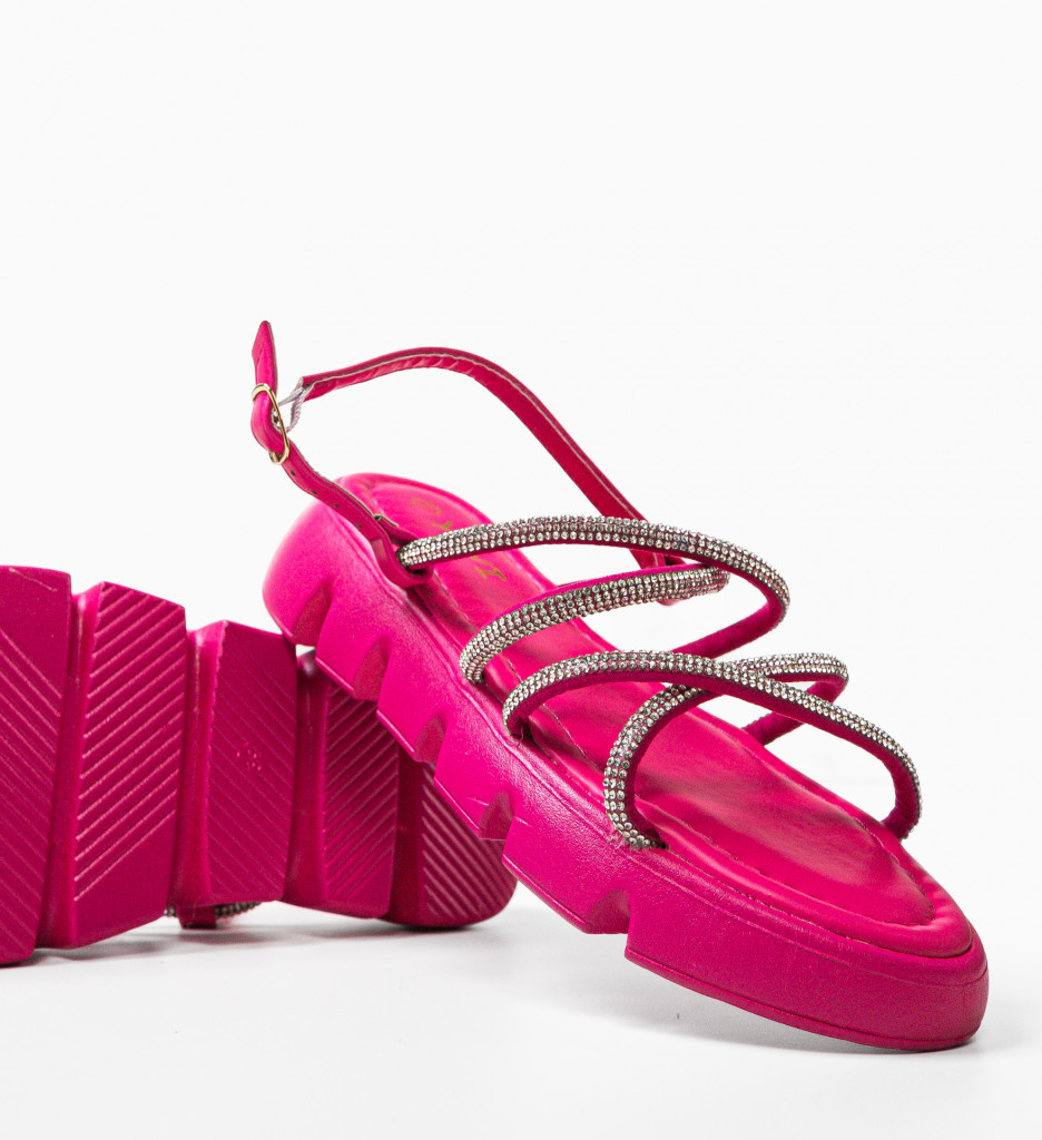 Sandale Dama Teysty Fuchsia - Eleganță și Stil - imagine 8