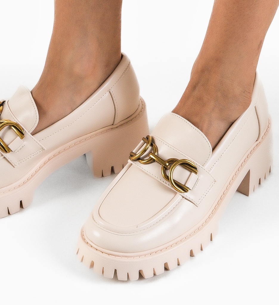 Pantofi Casual Minkello Bej | Confort Zilnic