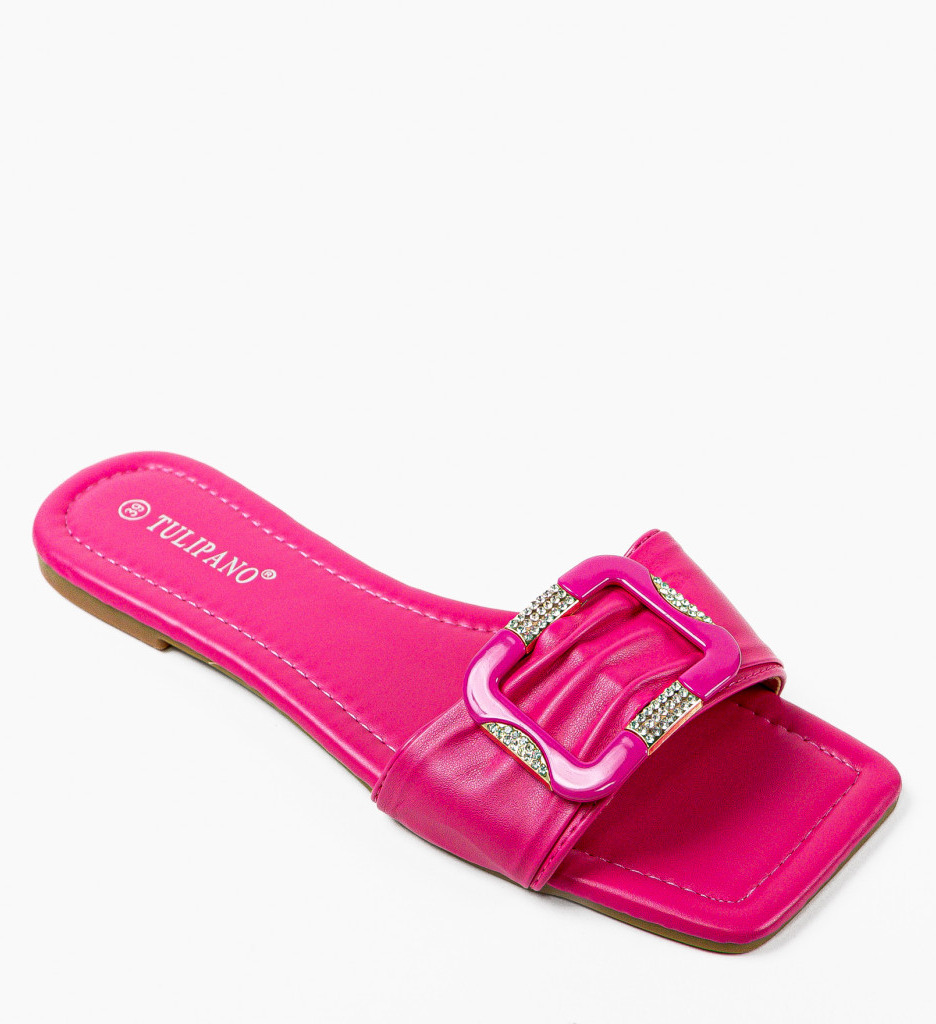 Papuci Dama Mikkel Fuchsia - Confort și Stil - imagine 3