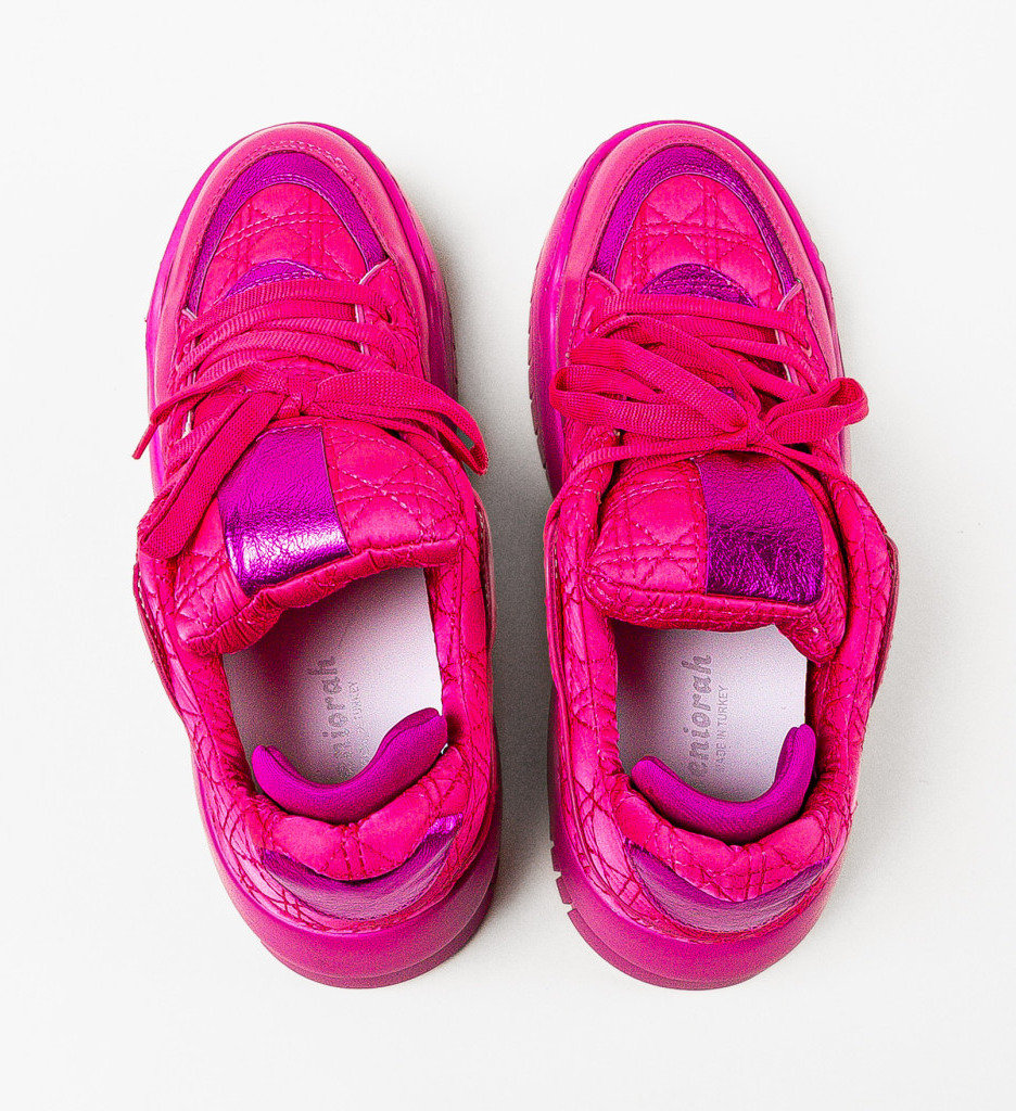 Sneakers Dama Gaston Fuchsia - Confort și Stil - imagine 5